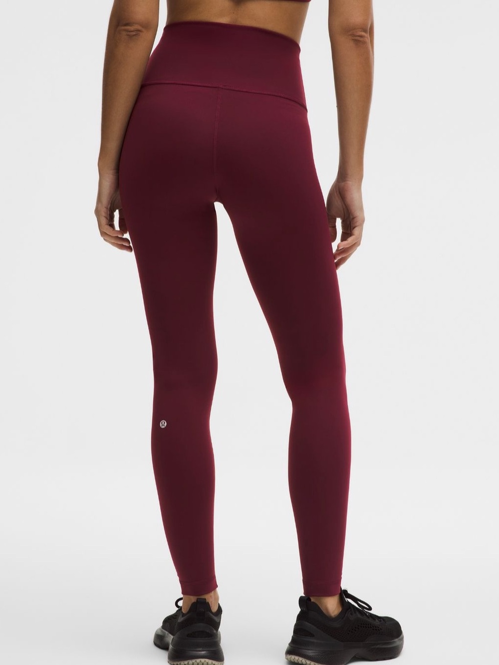Lululemon Wunder Train Leggings size 12 burgundy